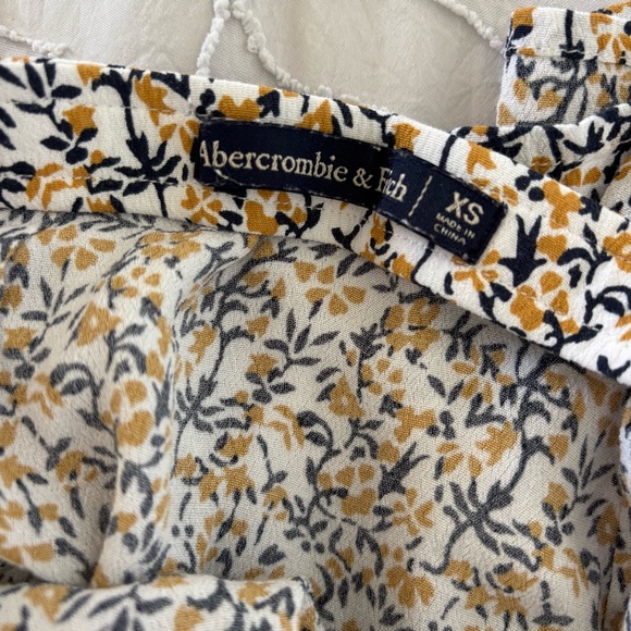 Abercrombie & Fitch floral midi skirt with slit elastic waist Size xs - Picture 6 of 6